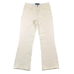 Wit & Wisdom Tatum Cream Straight Leg Jeans Size 4 NWOT